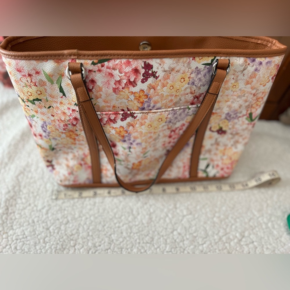 Dana Buchman Floral Tote Bag - Picture 3 of 7
